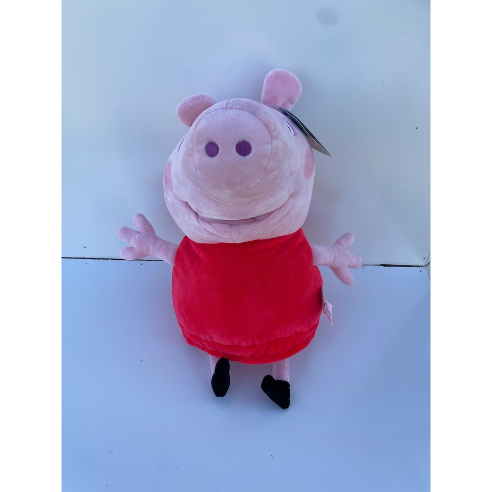 Peppa Pig Big Hugs Puppet Plush Hand Puppet Pink Red Toy 2+ NWT‎